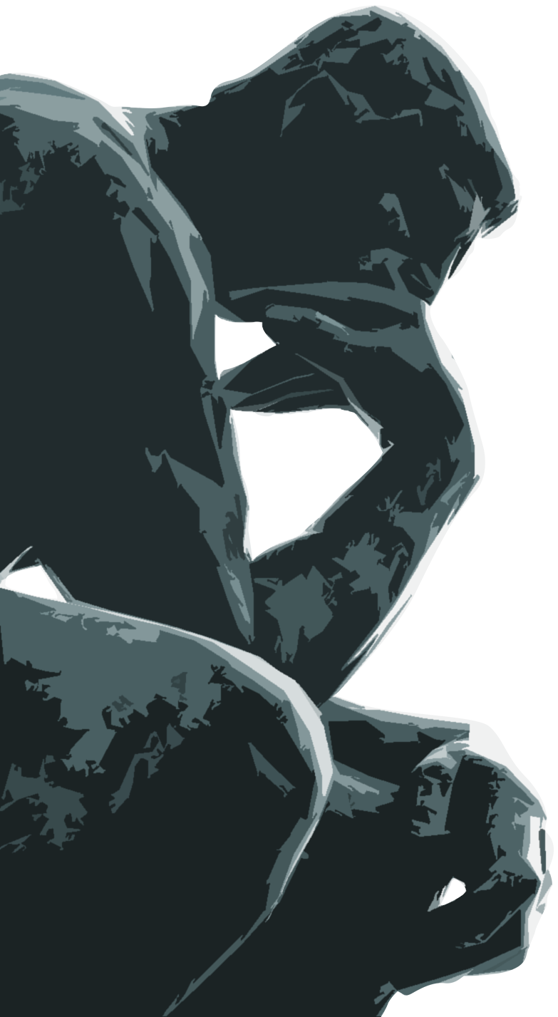 The thinker_blue deside what to do next